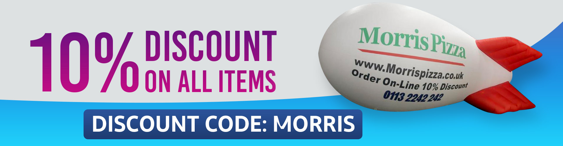 10% Discount on all items - Use discount code: MORRIS